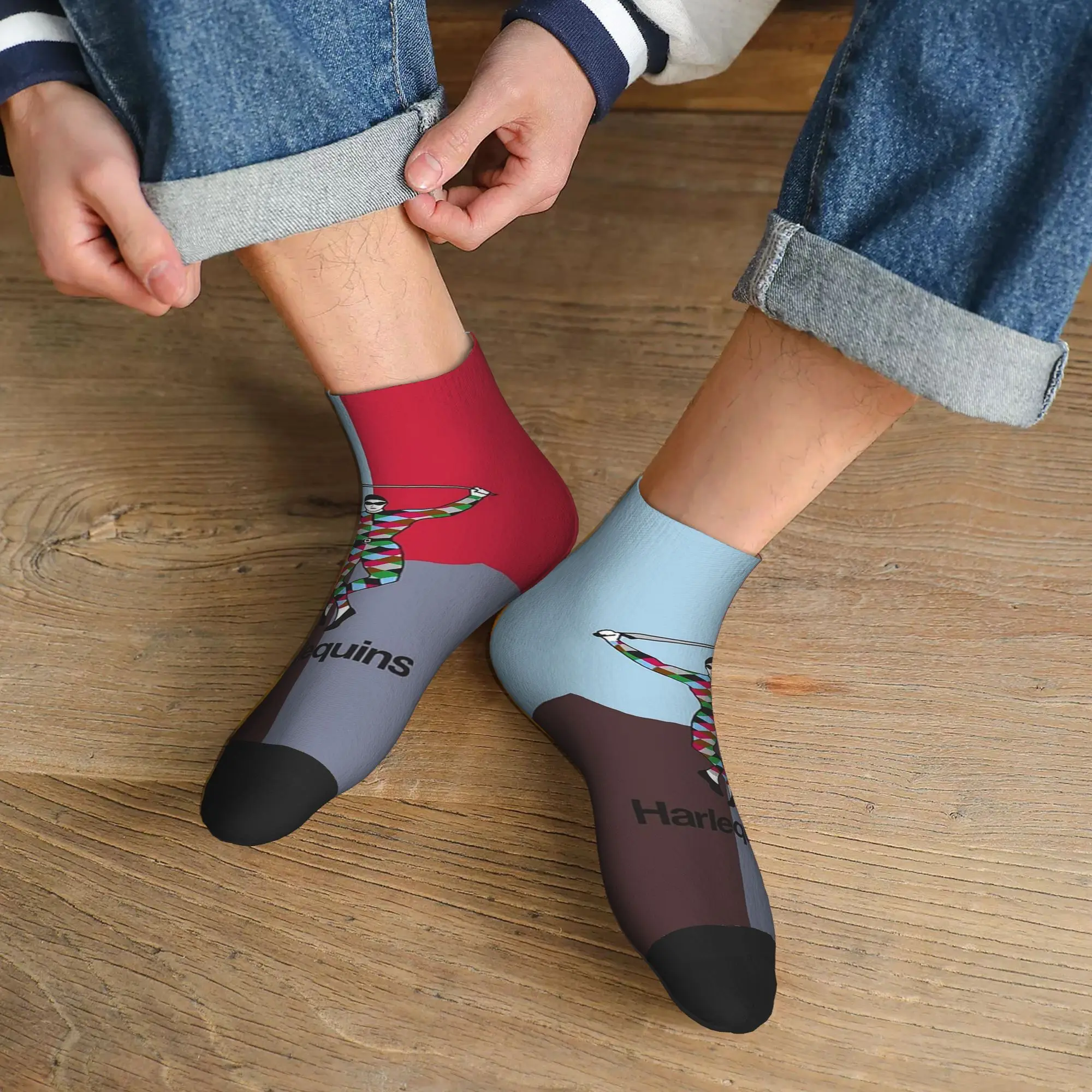 

All Seasons Harlequins rugby Socks Harajuku High Quality Sport Middle Tube Socks Soft Fashion Stockings for Men Women