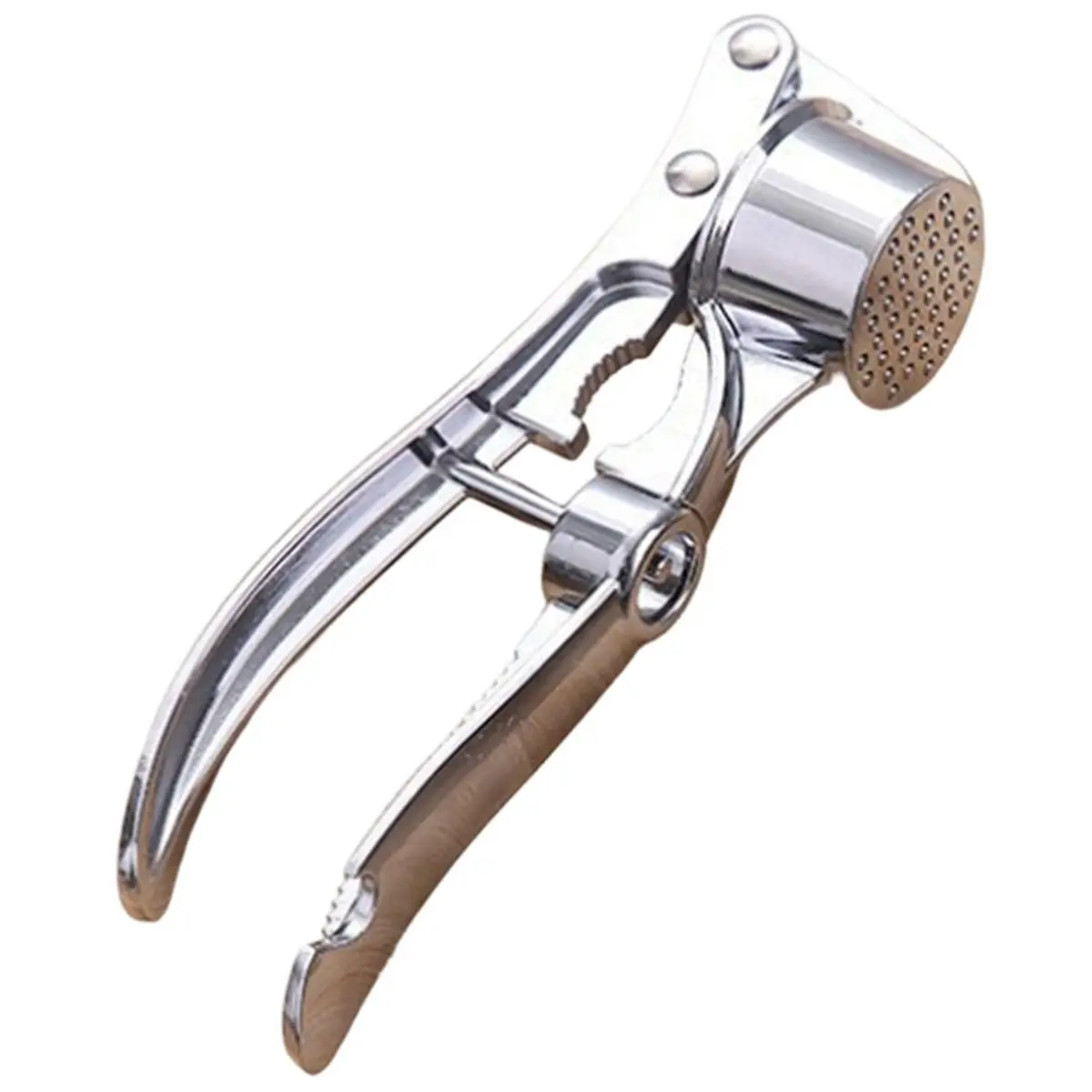 Garlic Press Set - Garlic Mincer & Crusher with Peeler & Brush for Home Kitchen