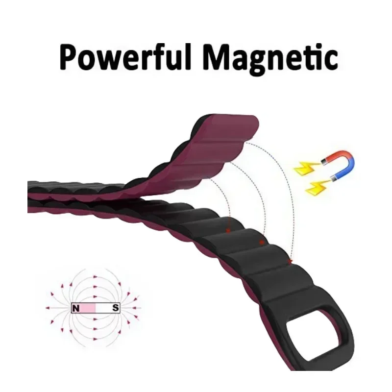 Magnetic Loop for xiaomi mi band 8 pro strap Smart WristBand Bracelet Silicone Watch band correas for Redmi watch 4 Accessories image 5
