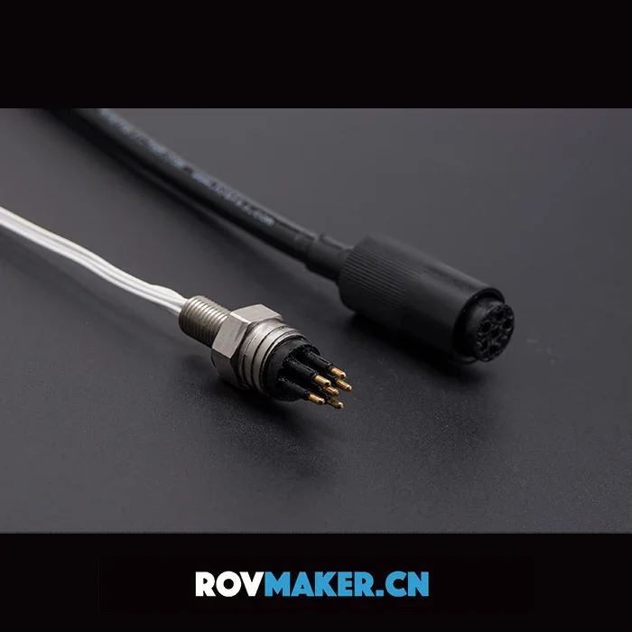 Underwater MCBH 6M  MCIL 6F Electrical Wet-mate Connectors-Bulkhead Connector Male Plug and Inline Connector Female Socket Kit