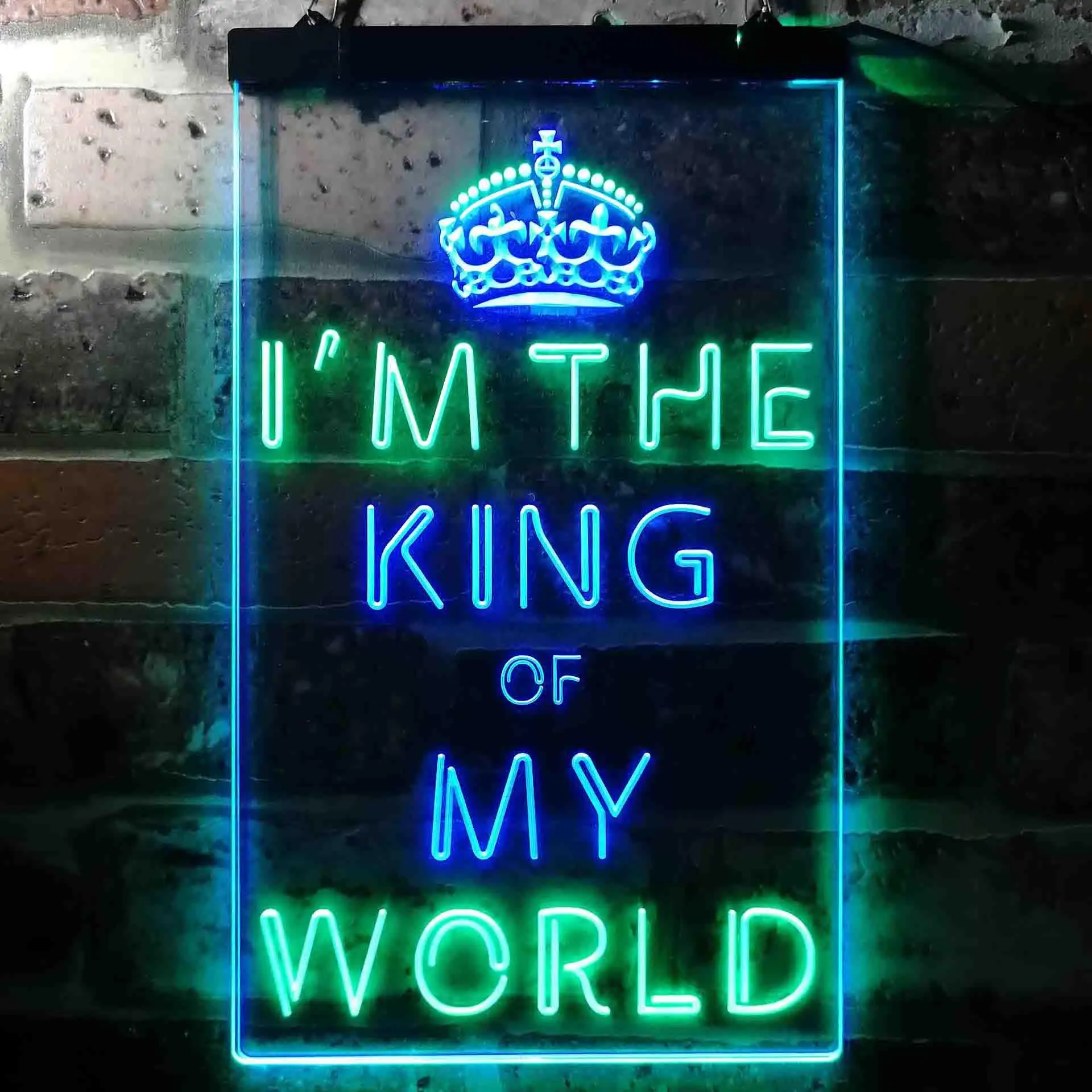 

I am The King of My World Dual Color Led Neon Sign st6-i3683