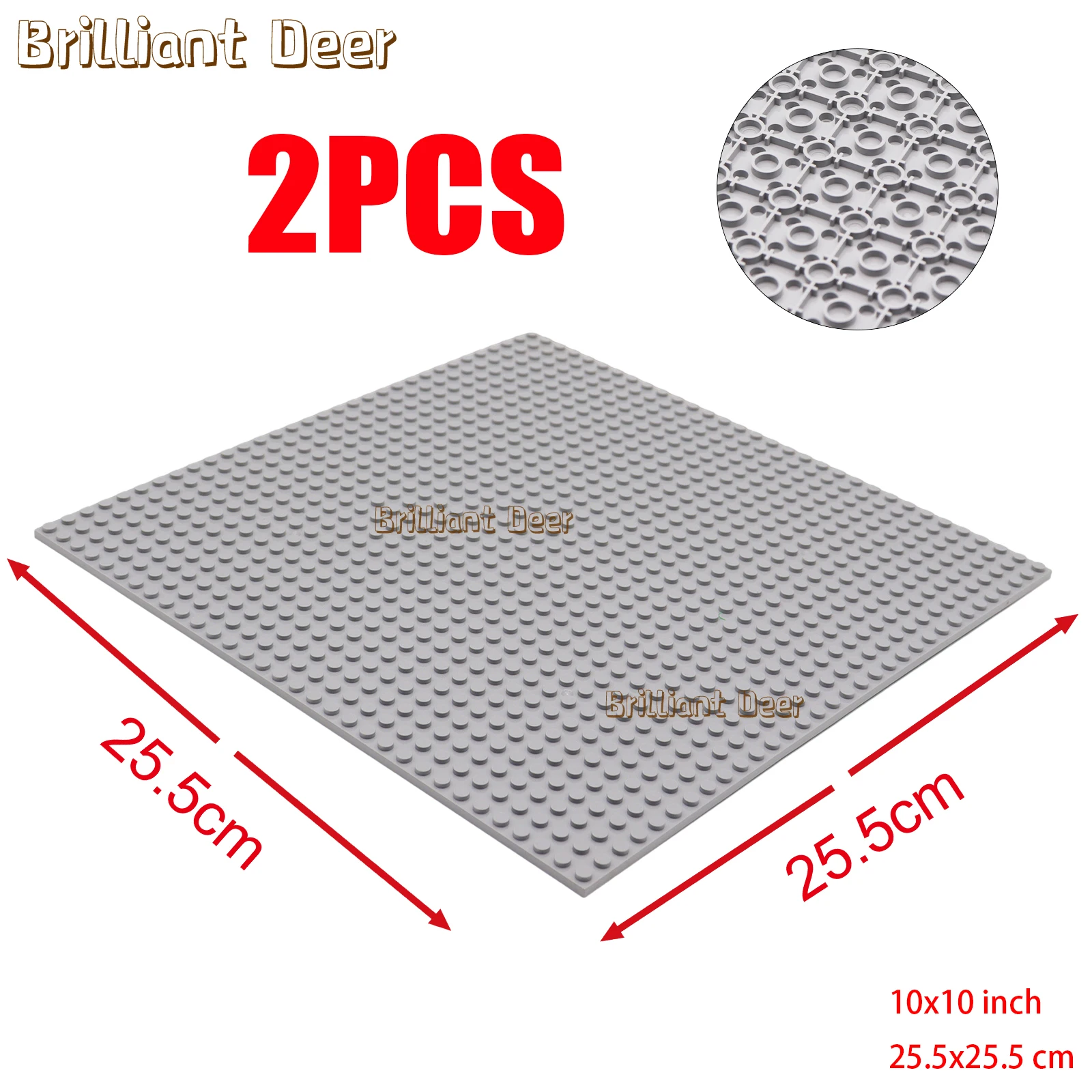 2PCS 32x32 Punkte Grundplatte Doppelseitige Bausteine Grundplatten Für DIY MOC Ziegel Figuren Display-ständer kinder Spielzeug