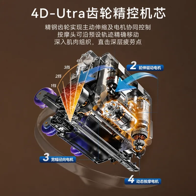 New 2001 High End Massage Chair Home Full Body 4D Gear Movement Multi Function Space Capsule Zero Gravity