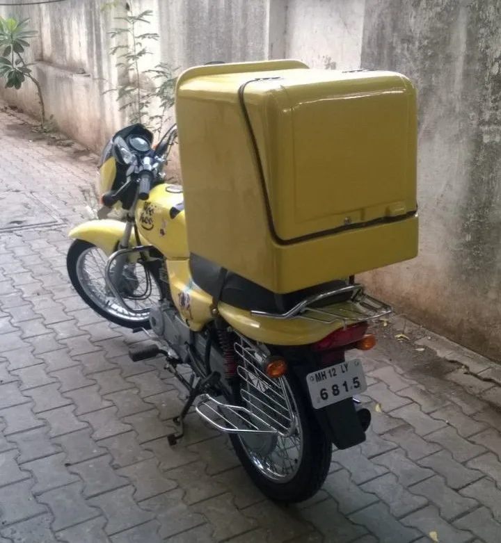 Fiberglass Delivery Side Tail Bike Deliver Scooter Boxes For Motorcycles