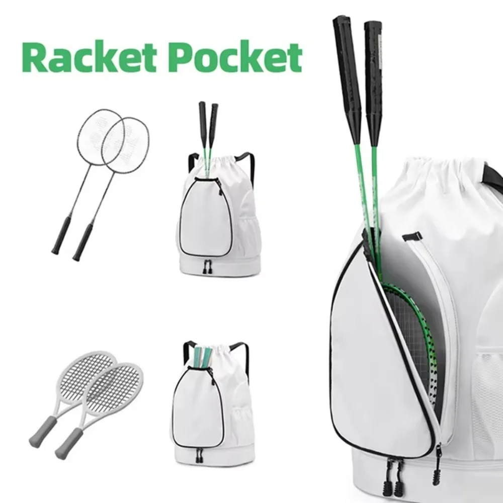 

New Multifunctional Badminton Racket Backpack with Shoes Pocket Large Capacity Tennis Bag Waterproof Pickleball Racket Bag