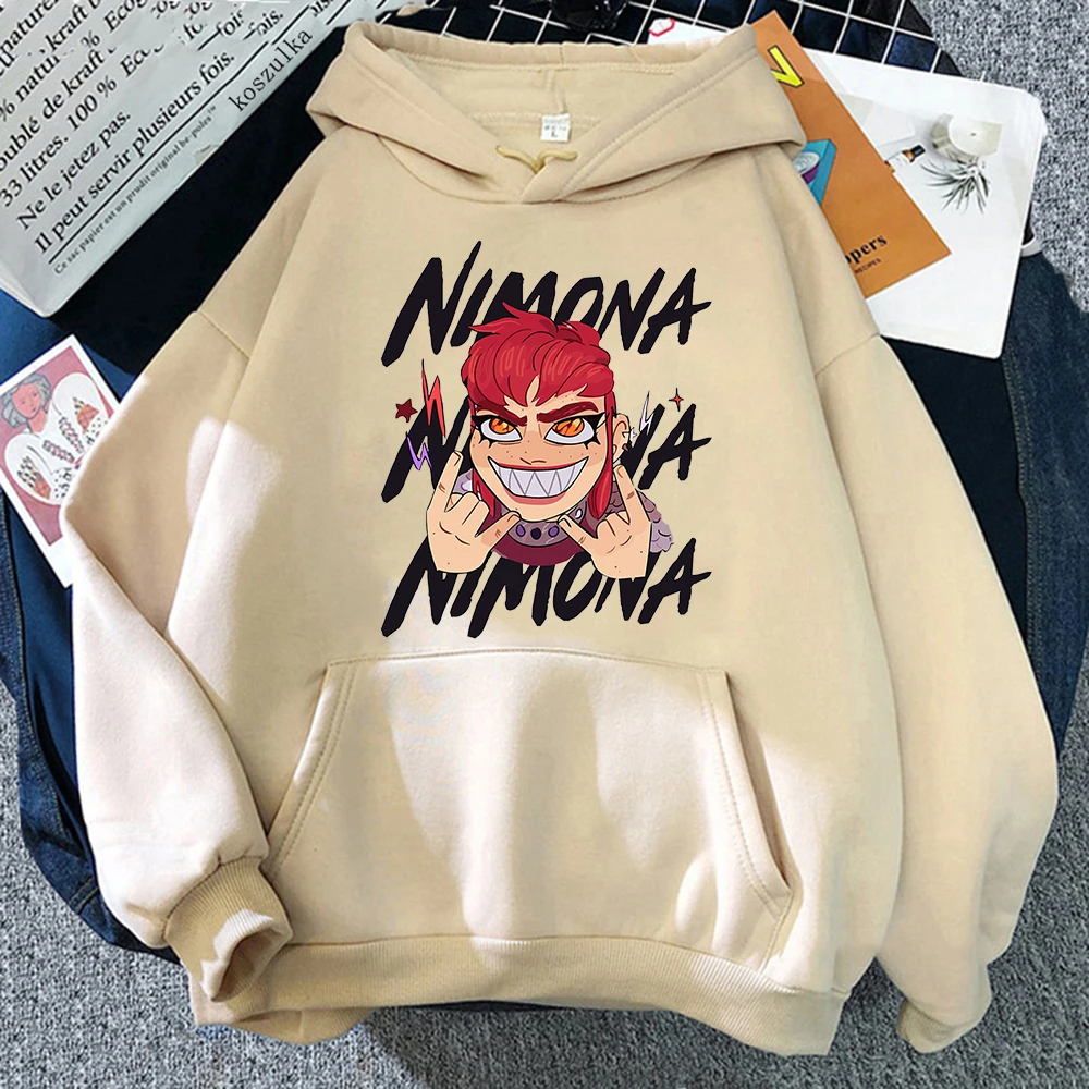 

Anime Kawaii Nimona Hoodies Men's Women's Hooded Sweatshirts Fashion Hip Hop Long Sleeve Pullover Streetwear Tracksuit Clothes