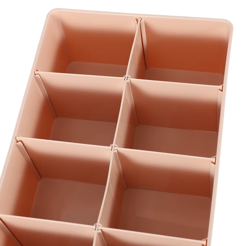 Kotak penyimpanan pakaian dalam ABWR-2Pcs untuk dasi kaus kaki celana pendek Bra Organizer pembagi laci beberapa kisi dapat menyesuaikan partisi