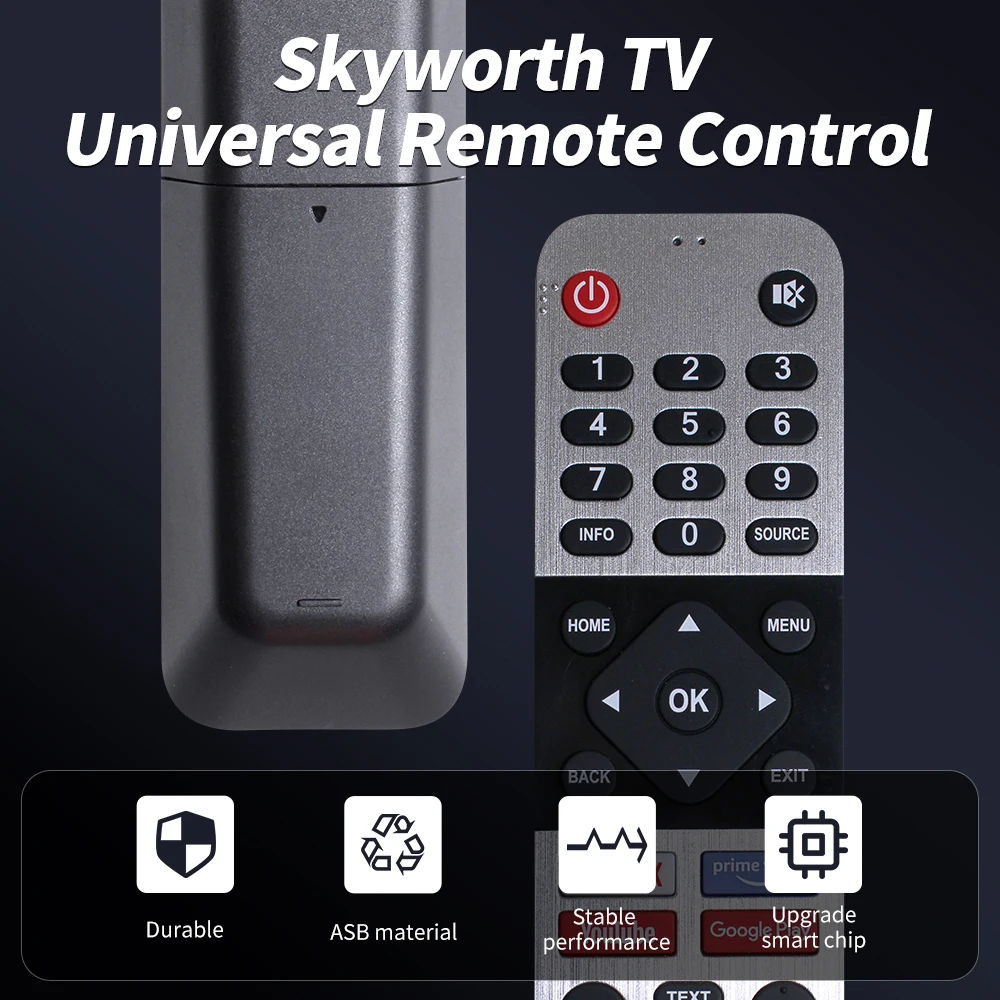 جهاز التحكم عن بعد بالأشعة تحت الحمراء لـ Skyworth Panasonic Toshiba Kogan Smart LED TV التحكم عن بعد 539C-268935-W000 539C-268920-W010 TB500 Witho