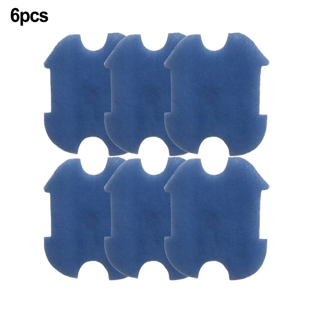 Efficient Filter Sponge 6 Pack For Robotic Pool Cleaner A1 Cotton Foam Easy-Clean Reusable Replacement Filter Pads Set