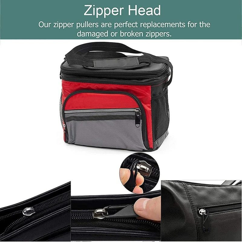 A85Q-ซิปเปลี่ยนโลหะ (10 ชิ้น),แท็บโลหะสําหรับซ่อมซิป,สําหรับเสื้อผ้า,กระเป๋าเดินทาง,กระเป๋าเดินทาง,กระเป๋าเป้สะพายหลัง,งานฝีมือDiy