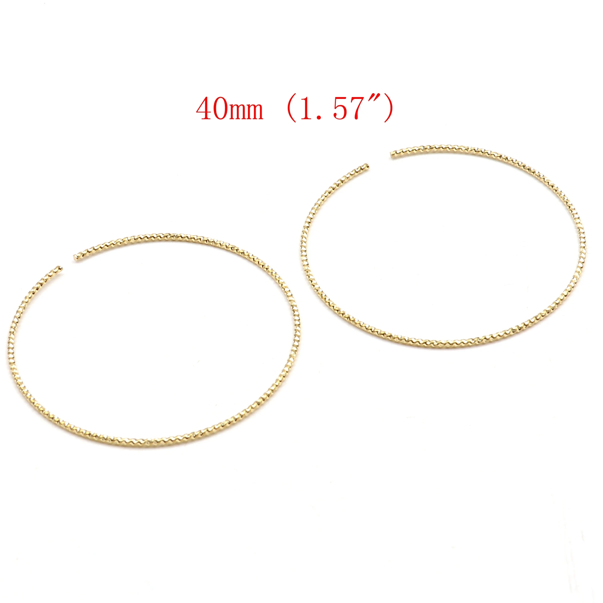 Hammergeprägte Messinganhänger, ringförmige Verbinder, Zubehör für DIY-Ohrringe, Halsketten, Armbänder, Schmuckherstellung, Schmuckzubehör – Detail 10