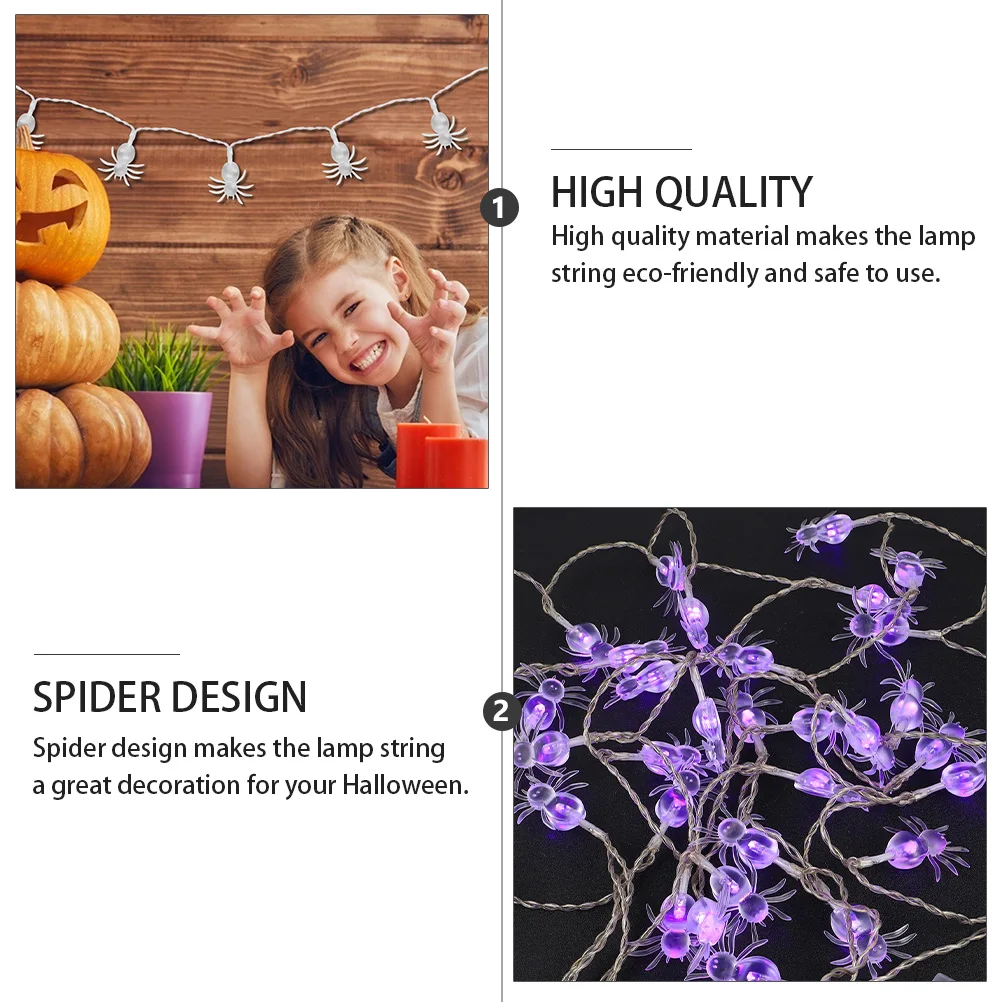 3 Meters 30Led Spider Light String For Halloween Outdoor Decoration Led String Lights Garden Party Holiday Supplies