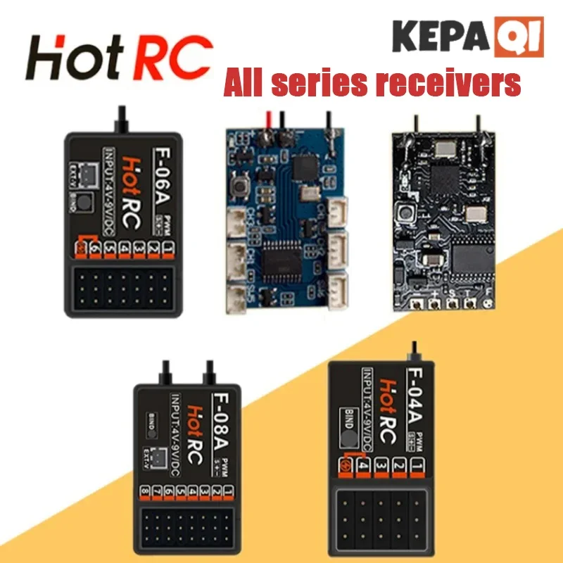 Hotrc All Series Receivers F-04a F-06a F-05a F-08a Offer Outstanding Performance Compatible With Ct-6a/ht-8a Controllers