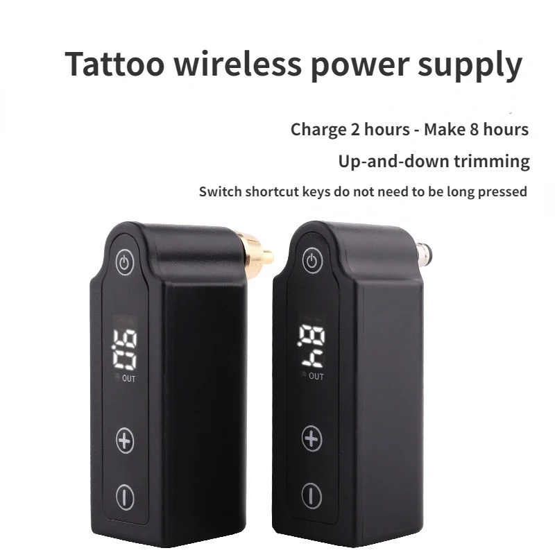 

Mini Wireless Tattoo Power Supply Digital LED Screen RCA/DC Connector Tattoo Machine Permanent Makeup Power Supplies Accessories