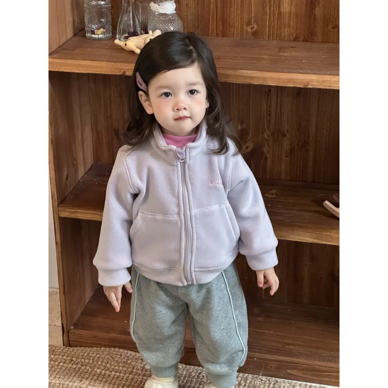 

New Arrival Children Clothing2025Autumn and Winter Baby Clothes Jacket Girls Sweatshirt Sweatpants Set