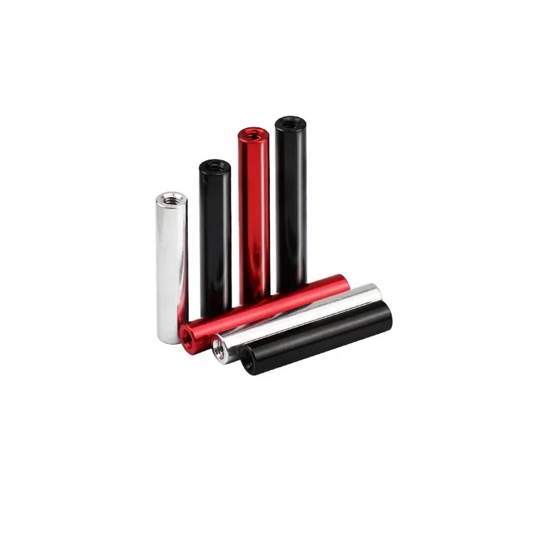 Aluminum alloy round aluminum pillar FPV racing through aircraft model frame long nut double inner teeth D5xM3x6 to 100