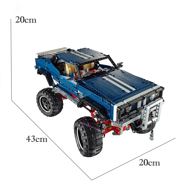 مركبة زاحفة MOC City 4x4 على الطرق الوعرة ، أفكار إبداعية تصنعها بنفسك ، لعبة أطفال ، أعياد ميلاد ، كتل تكنولوجية ، * ، هدية