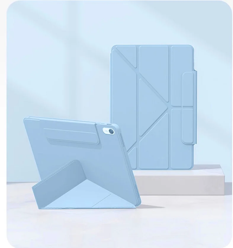 Für iPad 11 10,9 10,2 9,7 8,3 Zoll TPU 3+Y Faltbare Magnetische Schnalle Stoßfeste Schlaf-Wach-Hülle – Detail 12
