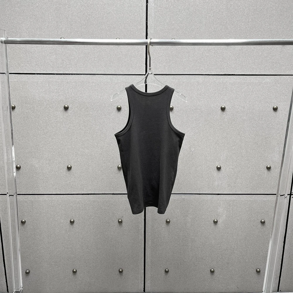 

Linen-Cotton Blend Women's Tank Top Twisted Knot Detail Minimalist Commuter Crew Neck Sleeveless Top 2025 Winter New Arrival Y2K