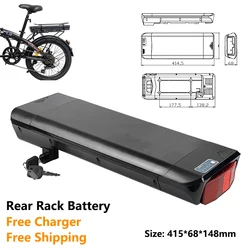 24V 36V 15Ah Rear Rack Folding Electric Bike Battery For iconBIT K9 Hiper Engine Fold X1 X3 EZEGO Fold LS STEP 26 SE NX 26 STEP