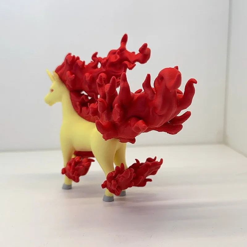 3D Printing 1/20 Scale World Rapidash Pokémon Game Peripheral PLA Collections Model Desktop Ornament Decoration Gift Toy for Boy