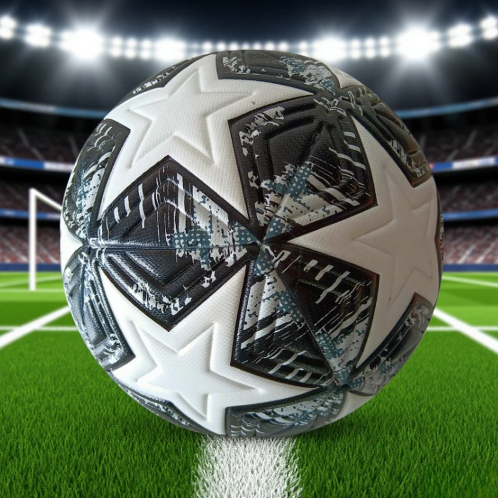 클래식 표준 크기 5 축구 공 PU 가죽 축구 축구 용품 키트 야외 스포츠 리그 경쟁 축구 훈련