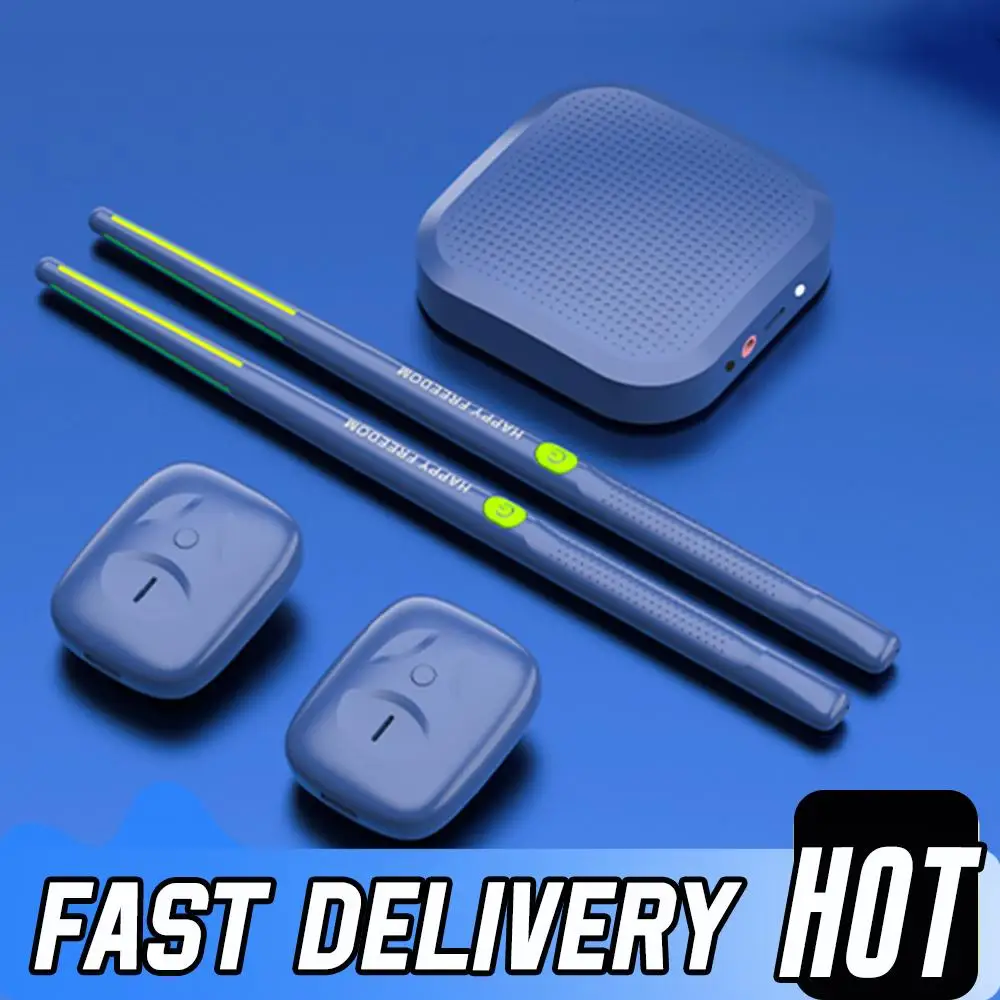 

Новый электронный виртуальный воздушный барабан с барабанными палочками, педалями, комплект воздушной барабанной установки виртуальной реальности, электрический инструмент для начинающих для детей и взрослых