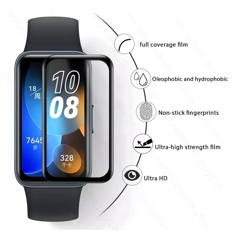 3Pcs/5Pcs Screen Protector Film For Huawei Band 9 / 8 / 7  Anti Scratch Smartwatch Protective Film For Huawei Band 9 Accessorrie