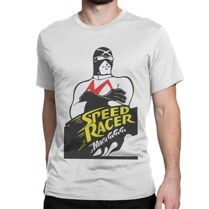 Funny Racer X Speed Racer T-Shirts for Men Round Neck Cotton T Shirts Short Sleeve Tee Shirt Gift Clothing