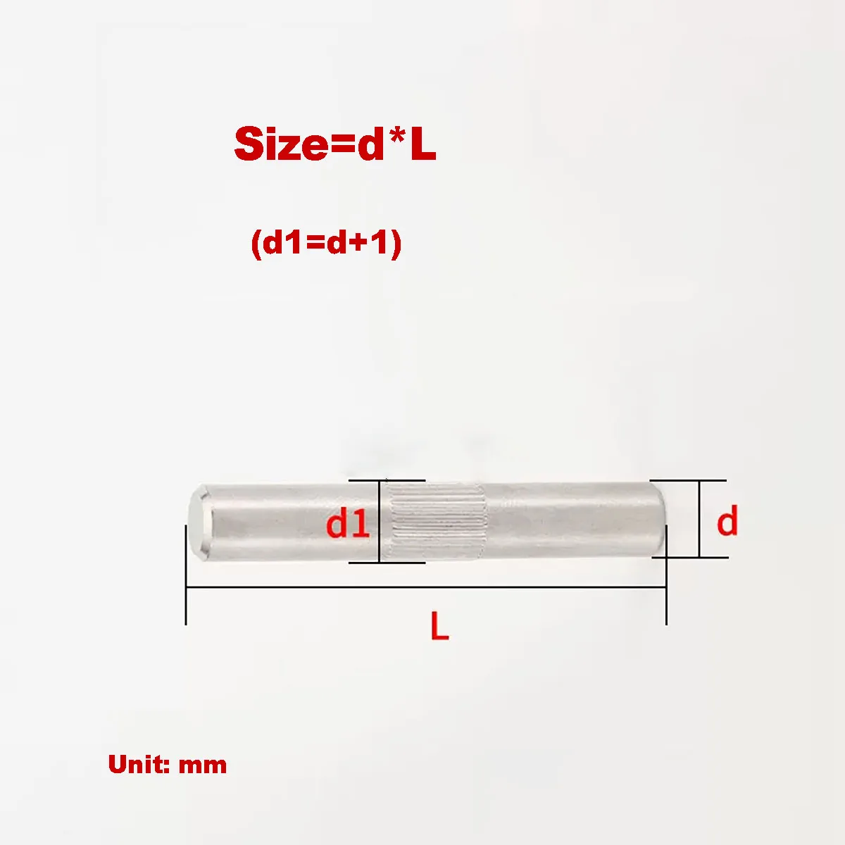 

304 Stainless Steel Middle Knurled Pin/Hinge Locating Pin/Toy Connecting Rod Pivot Pin M2-M6