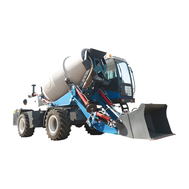 Customize SINOMA 1m3 Self Loading Concrete Mixer Truck Cement Bucket Self Propelled Concrete Mixer