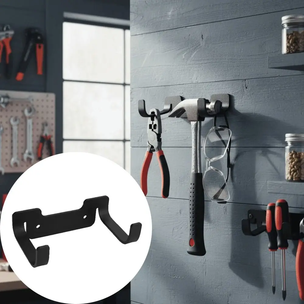 

Сверхмощная настенная вешалка, экономия места, настенное крепление, органайзер для гаража, металлический настенный кронштейн, вешалка для инструментов, вешалка для двора, навеса