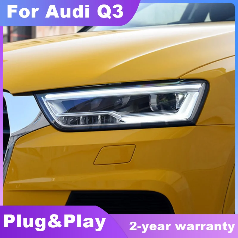 

Head Lamp for Audi Q3 LED Headlight 2016-2018 Headlights Q3 DRL Turn Signal High Beam Angel Eye Projector Lens