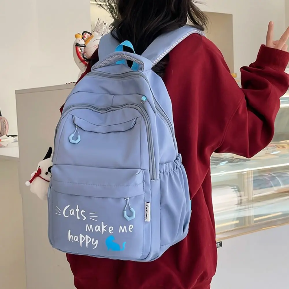 Zaino scuola Kawaii borsa a tracolla da viaggio multifunzione impermeabile borse da scuola carine alla moda adolescente donna bambini femminile