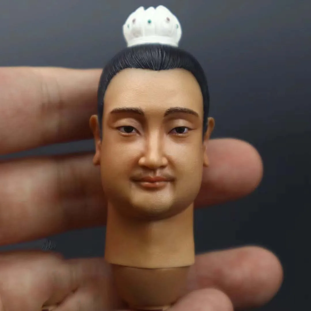 1/6 Scale China Ancient Emperor Head Sculpt Qing Dynasty Ming Dynasty Tian Ce Head Played for 12in Ph Tbl Action Figure Toy