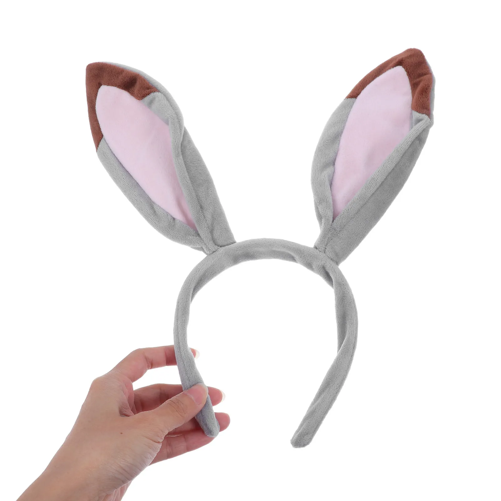 3Pcs Bunny Ear Headband Ear Hair Accessories For Girl Bunny Costume Set Soft Bow Tie Tail