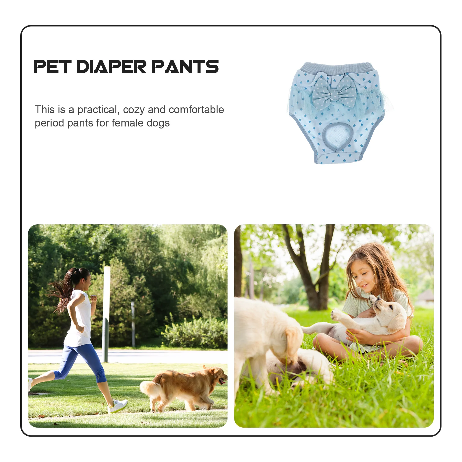 

Pet Sanitary Pants Female Dog Period Panties Leak Proof For Carpet House Use Dog Diaper Panties Pet Supply