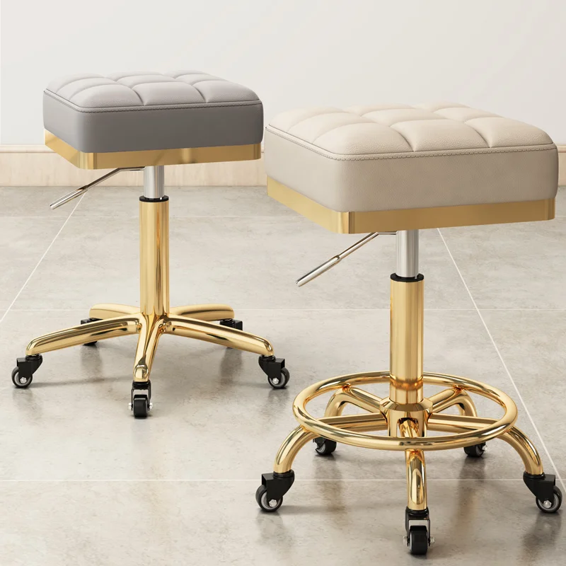 Beauty Salon Chair Hairdresser Exclusive Hairdressing Nail Makeup Worker Stool Pulley Chair Dressing  Swivel Container Bench