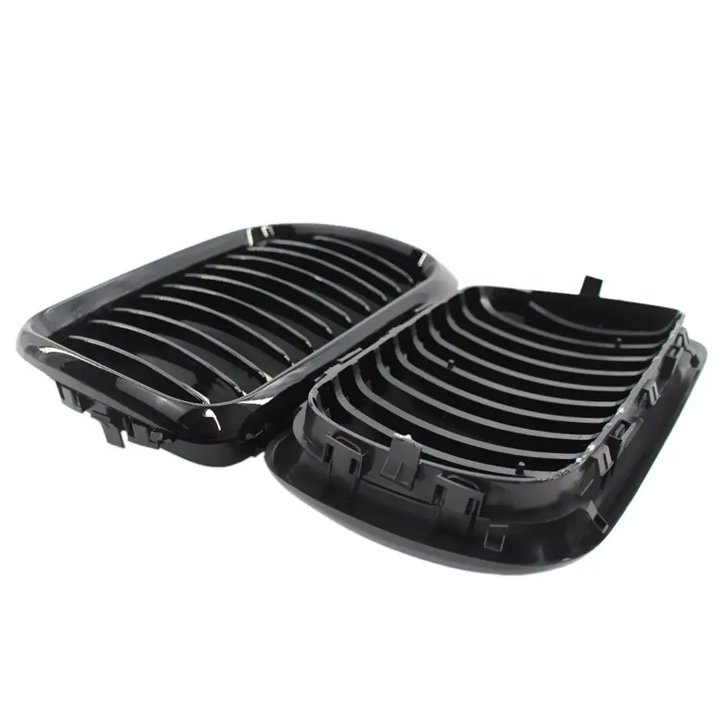 

Mesh Pair Gloss Black Front Kidney Grille Grill for 997 1999 3