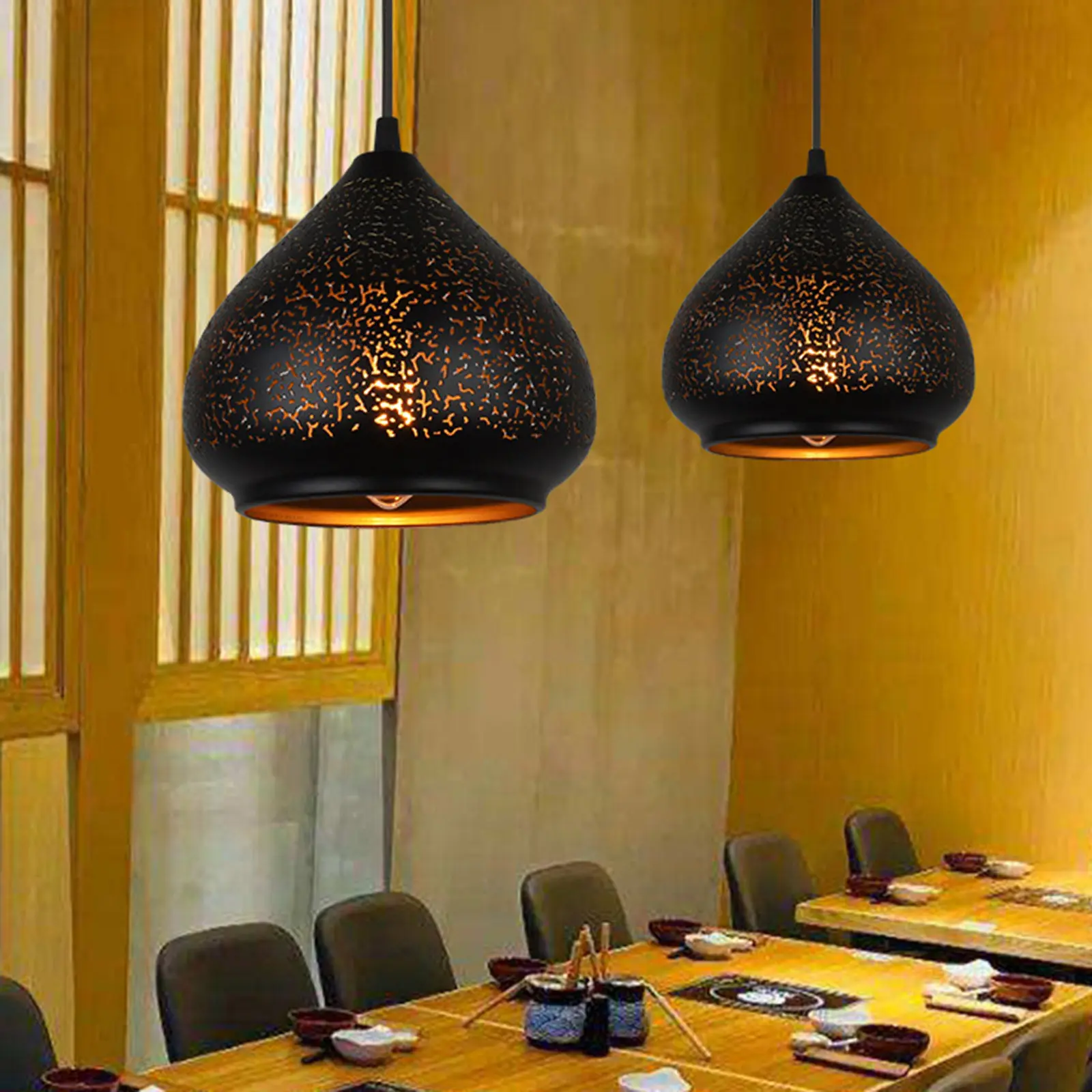 hollow-iron-pendant-lamp-shade-metal-black-ceiling-replacement-lampshade-decorative-hanging-lamp-cover-hanging-lampshade
