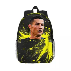 Mochila informal ligera con estampado CR7 para la escuela, compras al aire libre, oficina, 15 pulgadas