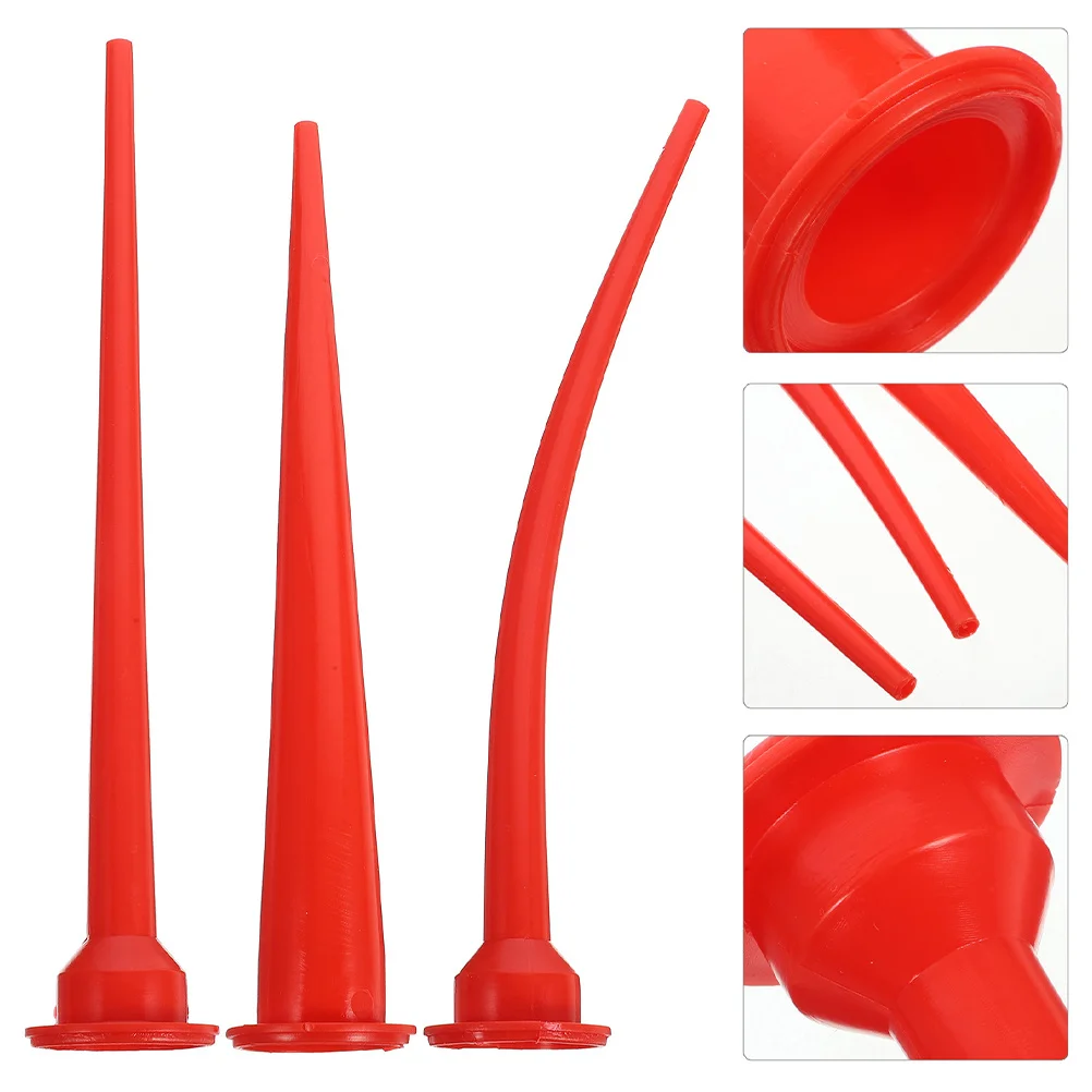 

9Pcs Extended Soft Rubber Caulking Nozzle Set Glass Sealant Tube Tips Long Caulk Extension Nozzle Precise Flow Control