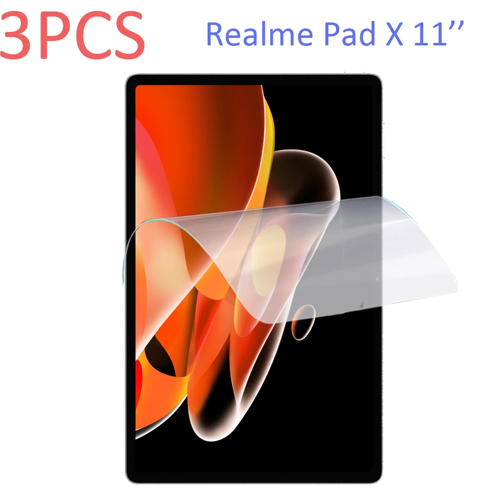 

3PCS Soft PET screen protector for Realme Pad X 11'' tablet anti-explosion protective film