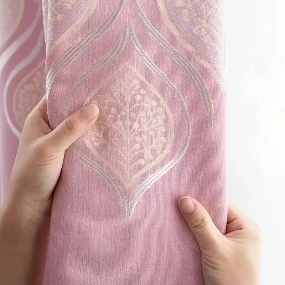 Luxury Curtains for Living Room Blackout Ins Style Hook Type Sunshade Special Clearance Thermal Insulated Custom Size Drapes
