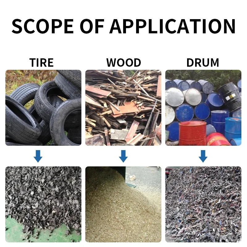 Stainless steel shredder, small shredder, double shaft crushing tea cake food chemical raw material shredder chassis