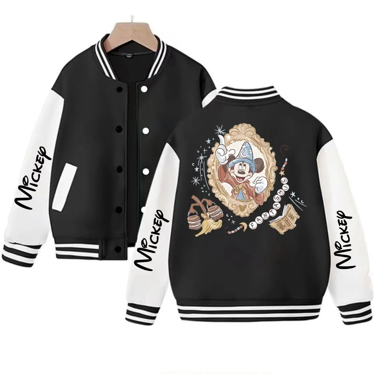 

Vintage Magic Mickey Mouse Pattern Men Women High Street Clothing Kids Classic Character Mickey Lover Gifts Fashion Jackets