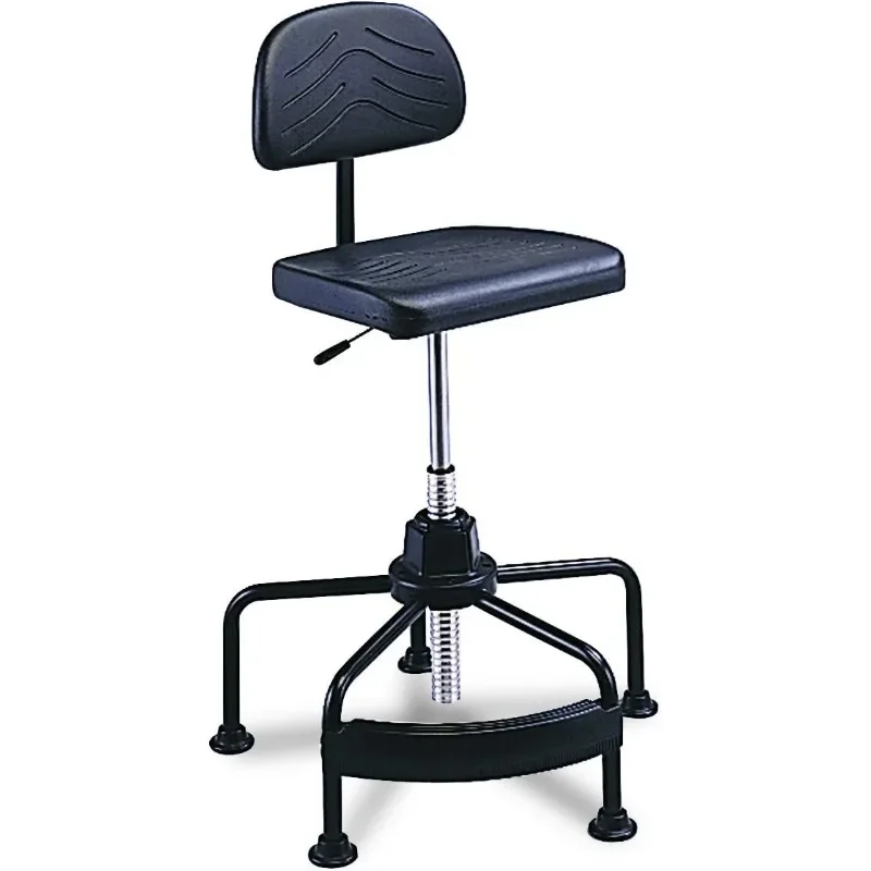 Master High-Back Economy Industrial Workbench Swivel Task Chair, Black (5117)