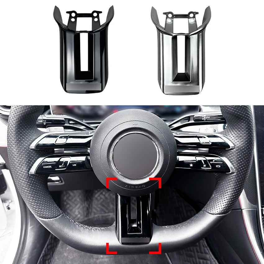 

Серебряная декоративная накладка на руль для Mercedes-Benz C/CLS/S/E-Class W206 W213 C257 W223 AMG, аксессуары для интерьера автомобиля