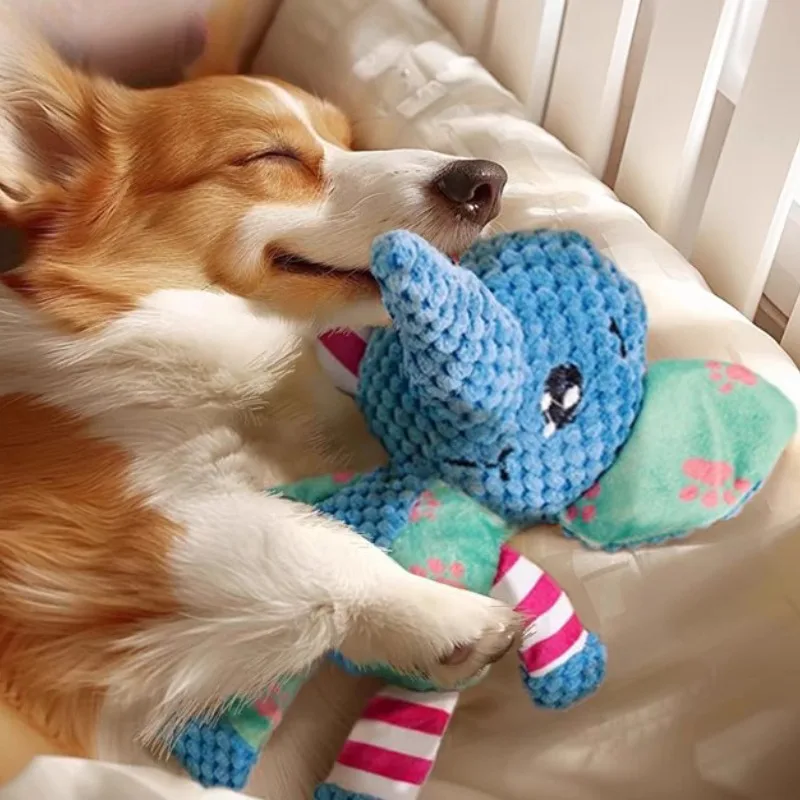 الحيوانات الأليفة ألعاب من نسيج مخملي الكلب التفاعلية تنظيف الأسنان اللعب لطيف الحيوان نمط لدغة مقاومة صار جرو الصوت مضغ لعبة مستلزمات الحيوانات الأليفة
