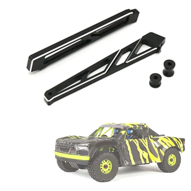 دعامة هيكل أمامي وخلفي معدني من Oct.141 مع ياقة لأجزاء ترقية سيارة شاحنة RC 1/7 6S 4WD، أسود #5